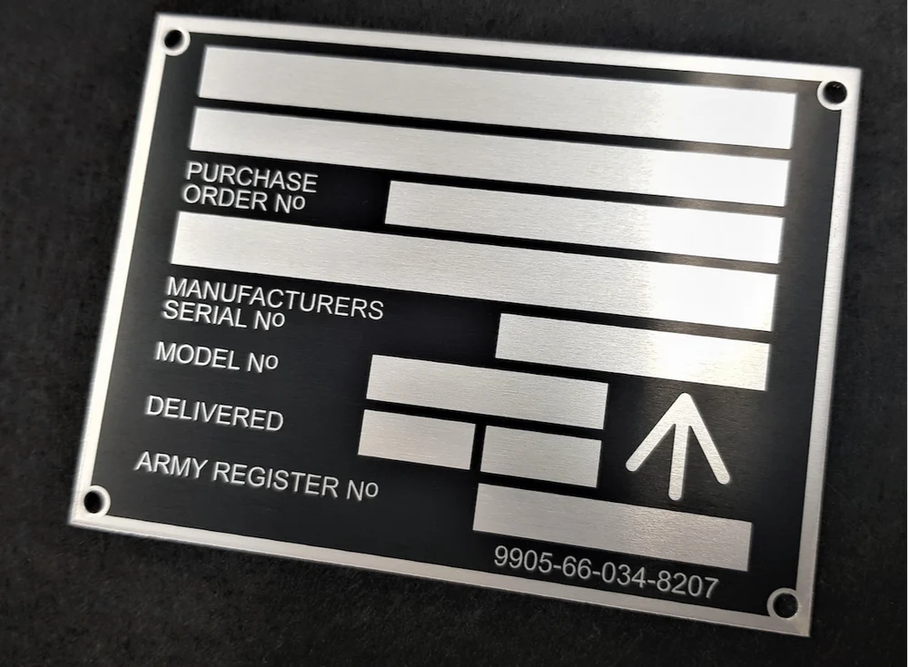 Aluminium Painted Name Plates